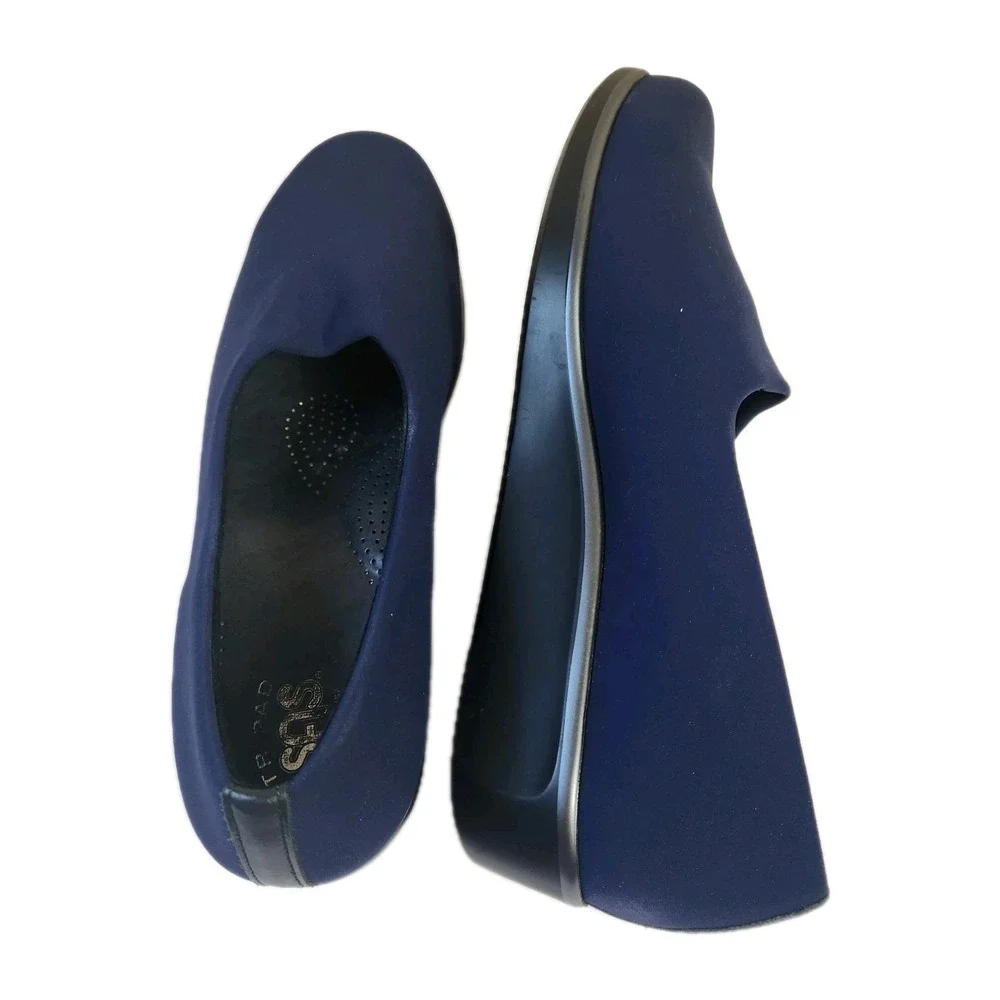SAS Womans Tripad Comfort Wedge Loafer Blue Microfiber‎ Slip On Shoe Size 9.5 N
